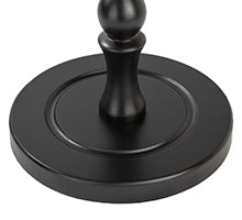 Solid oak wood black accent table